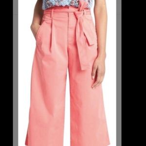 GAP Womens High Rise Wide Leg Crop Pants Size 8